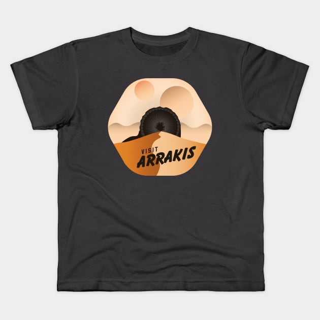 Visit Arrakis Kids T-Shirt by Sigilum_Diaboli